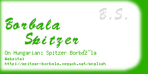 borbala spitzer business card